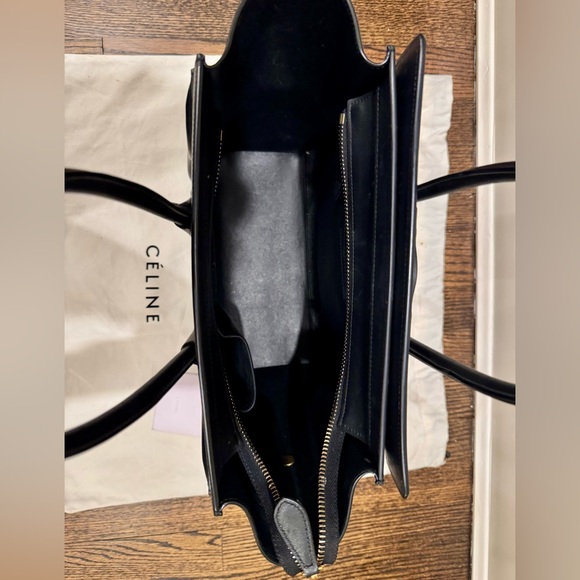 Celine Calfskin Phantom Luggage Tote Black- Medium size - Picture 3 of 7